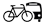 Bike&Ride: Berechnet eine Fahrradroute zur Haltestelle und berücksichtigt ein Abstellen des Fahrrades an der Haltestelle.